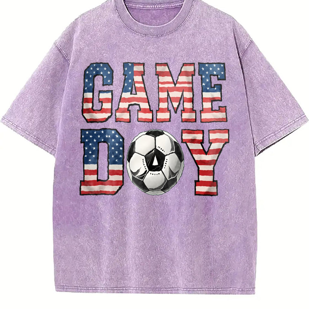 Global Soccer Fan Vintage Washed T-Shirt product image 6
