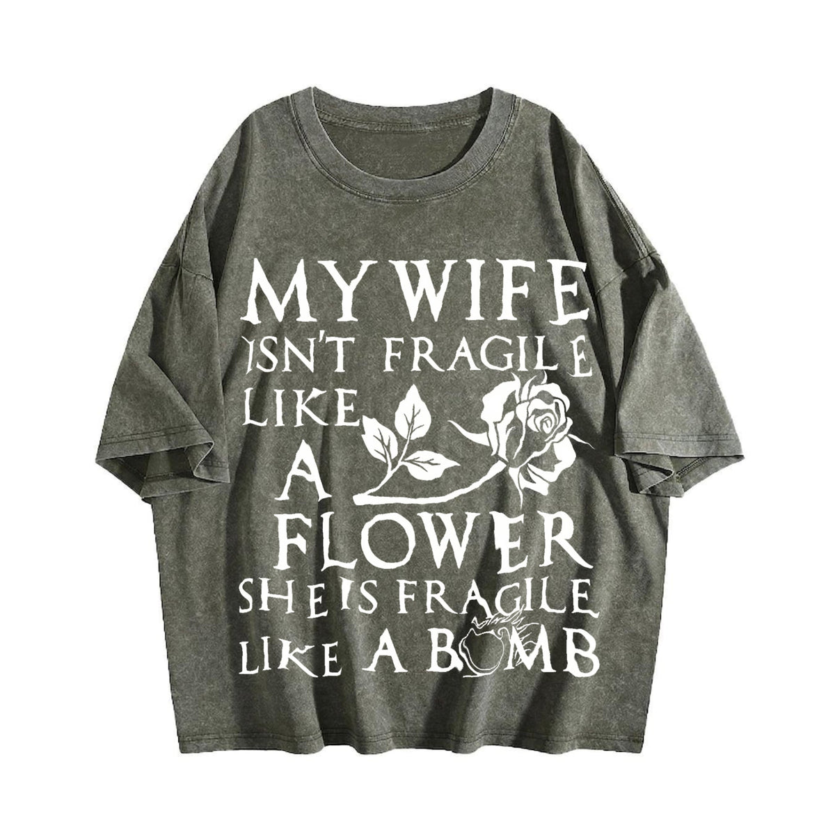 My Spouse Isn't Delicate Like A Flower Vintage Washed product image 4