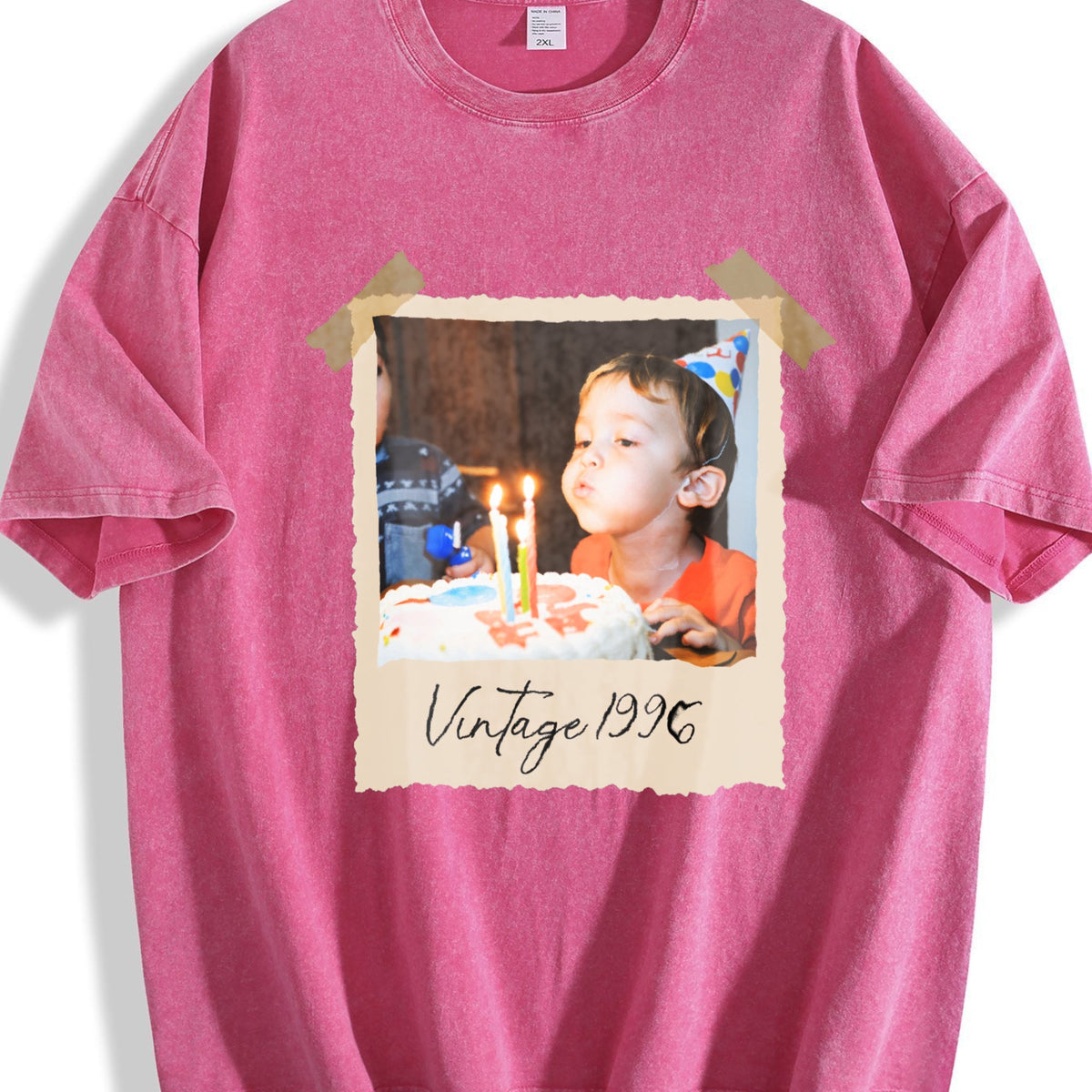 Photo And Year Vintage Washed T-Shirt product image 7