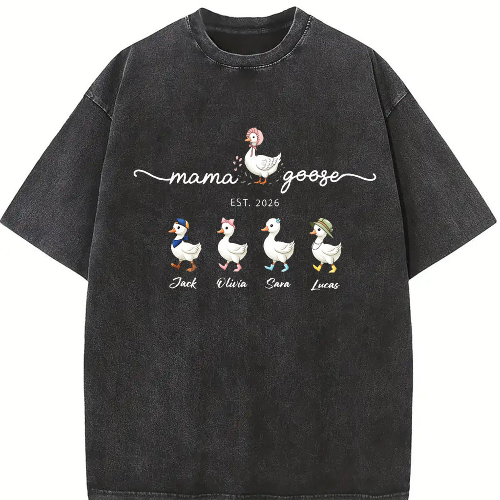 Mama Goose and Goslings Vintage Washed T-Shirt product image 2