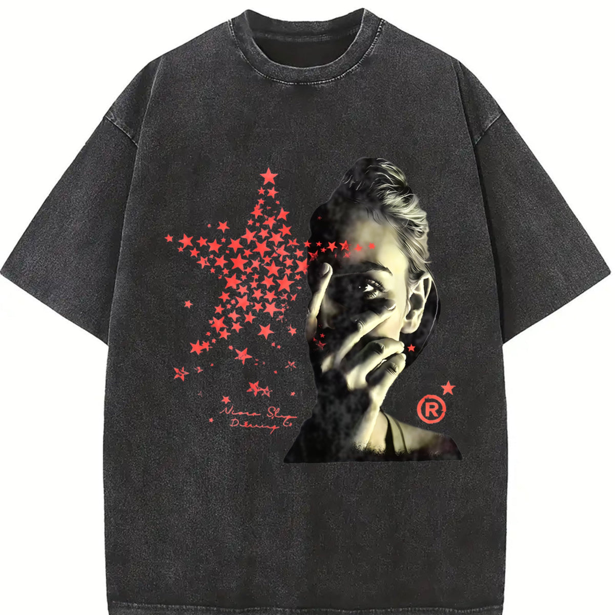 Star Portrait Vintage Washed T-Shirt product image 2