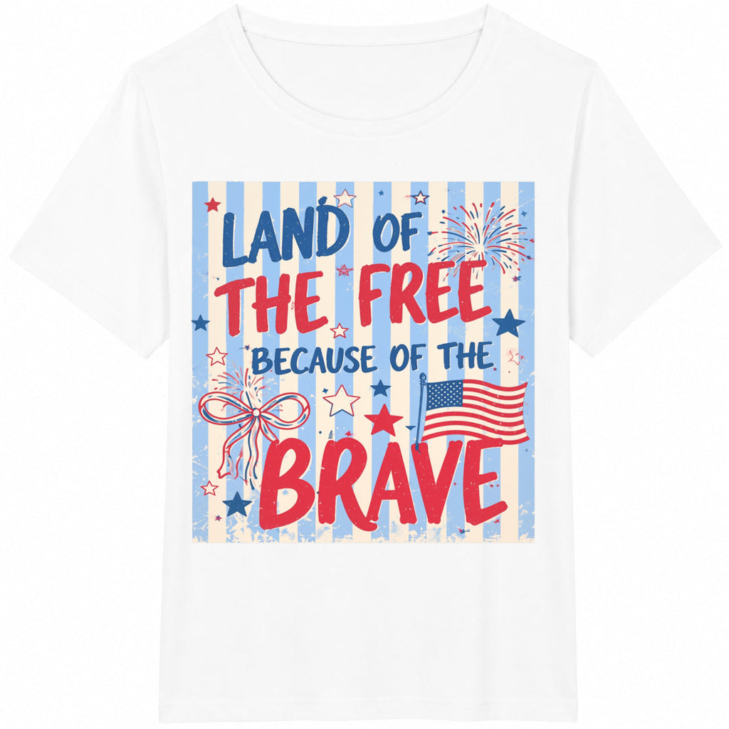 4th Of July Land Of The Free Cotton T-Shirt product image 2