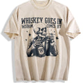 Skull And Whiskey 90s Vintage Washed T-Shirt product image 1