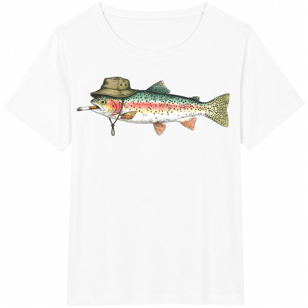 Rainbow Trout Bucket Hat Funny Fishing Cotton T-Shirt