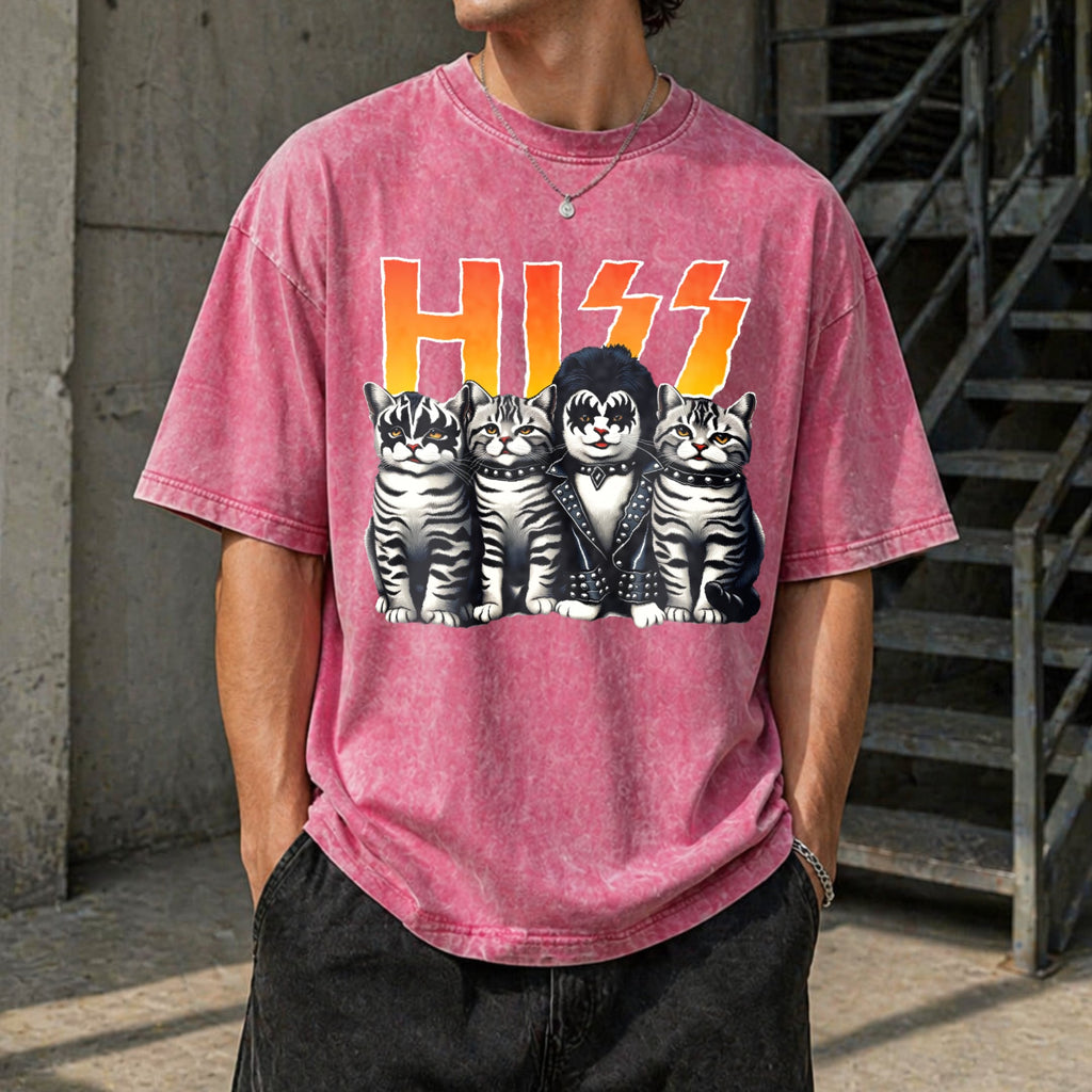 Cute Hiss Cats Rock Kittens Kitty Rocking Music Cat Vintage product image 7