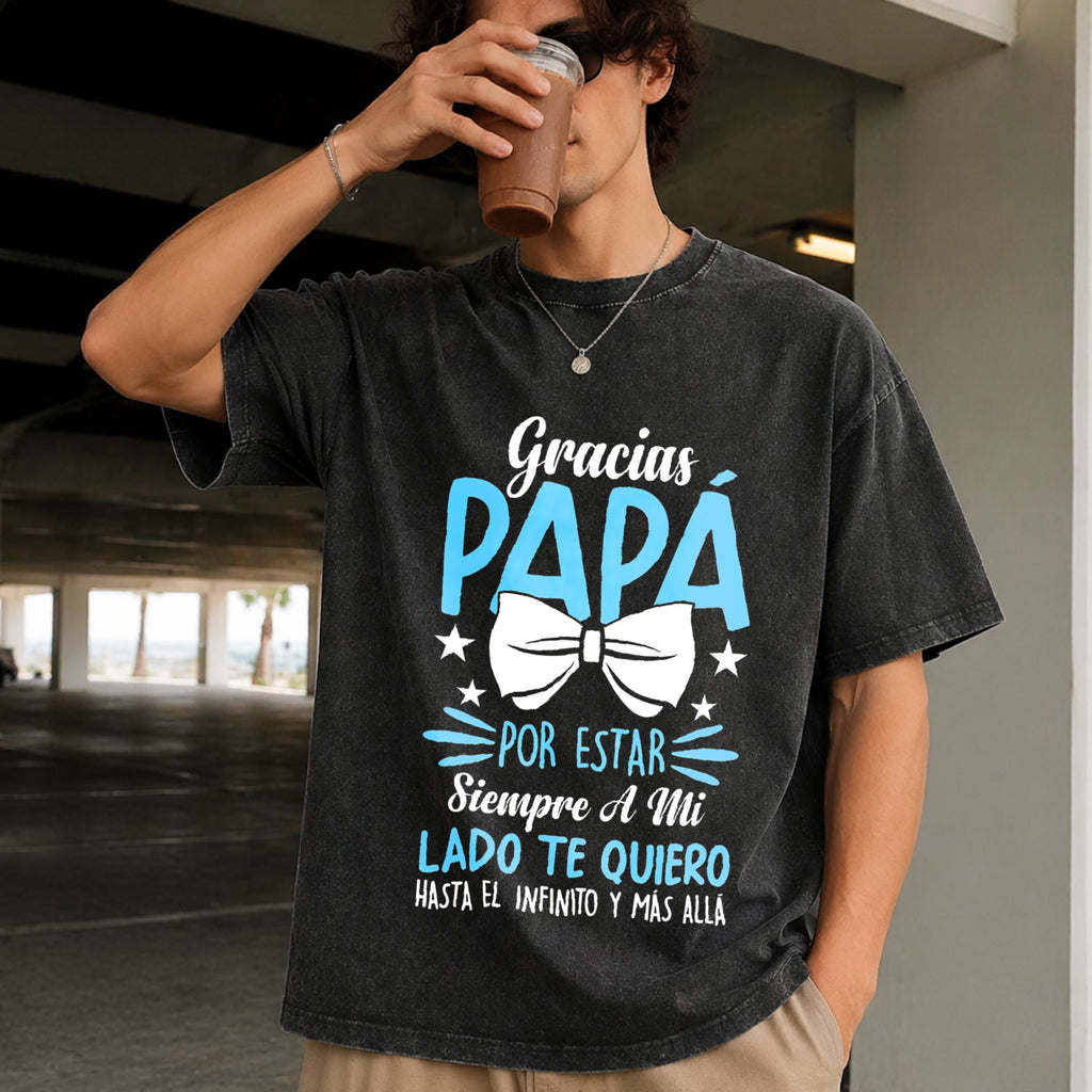 Papa Father's Day Birthday Vintage Washed T-Shirt product image 2