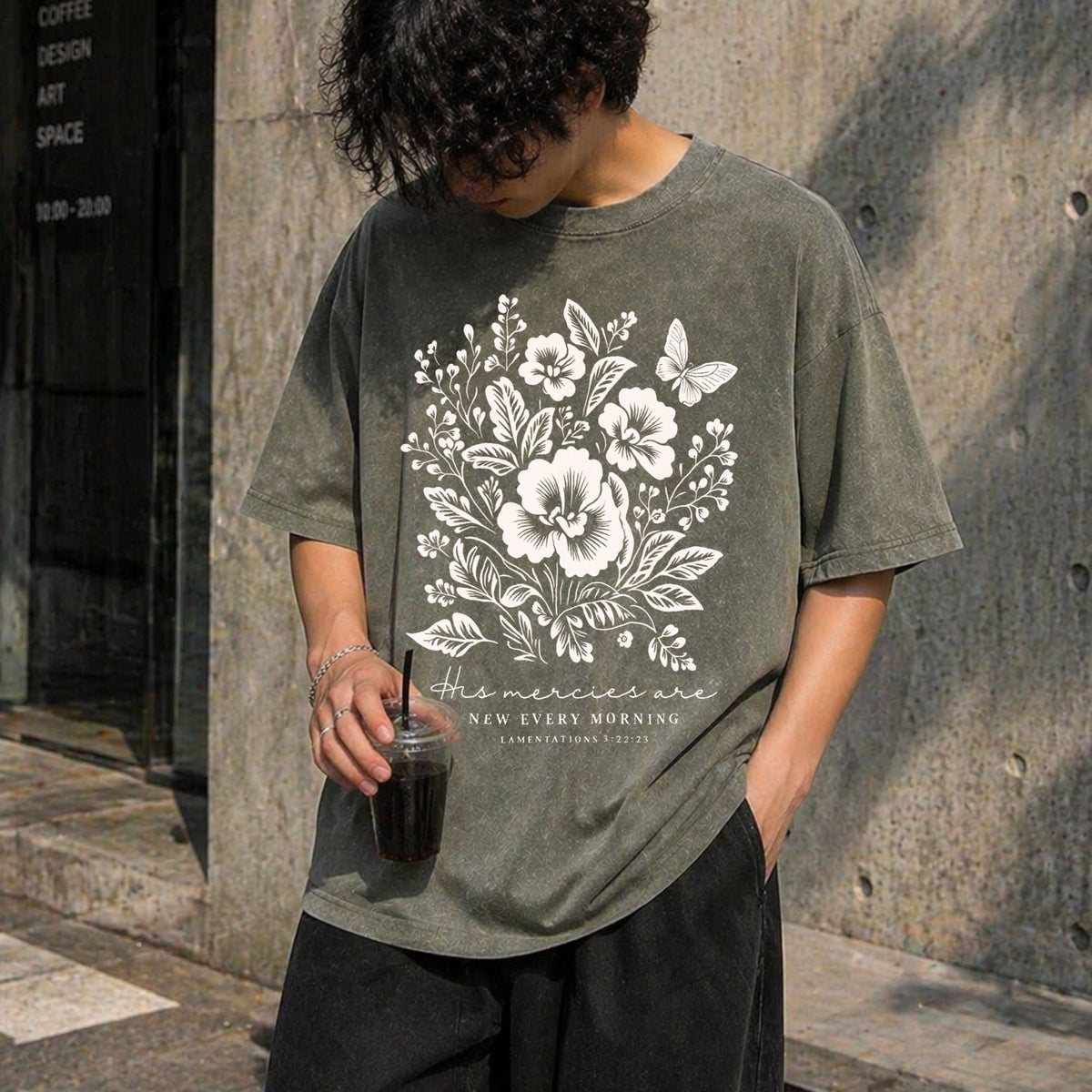 His Mercies Are New Every Morning Vintage Washed T-Shirt product image 11
