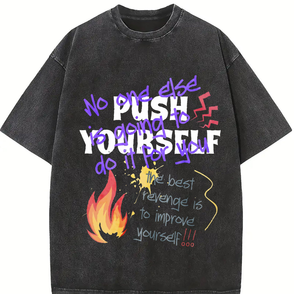 Push Yourself Vintage Washed T-Shirt product image 2