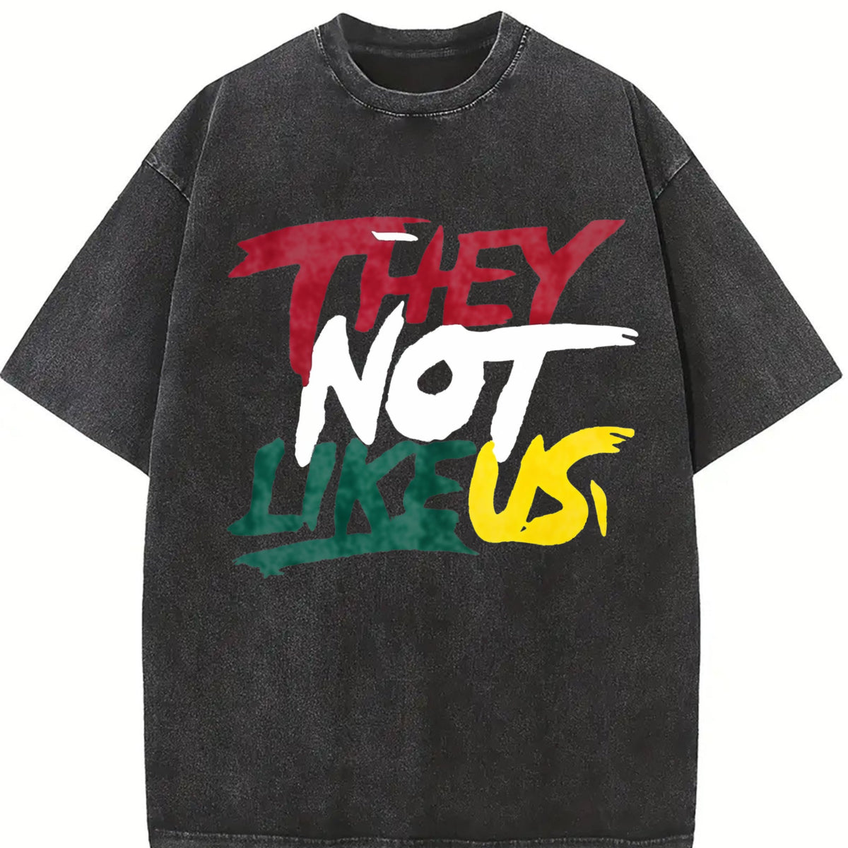 They Not Like US Graffiti Letter Vintage Washed T-Shirt product image 2