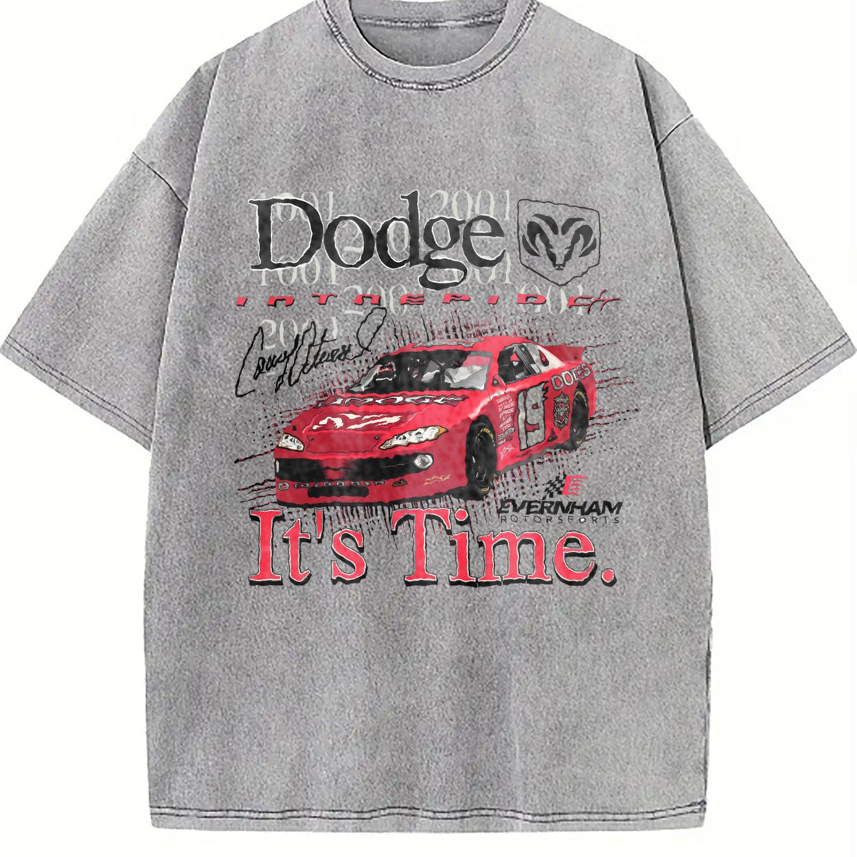 2001 Casey Atwood Dodge Medium White Vintage Washed T-Shirt product image 5