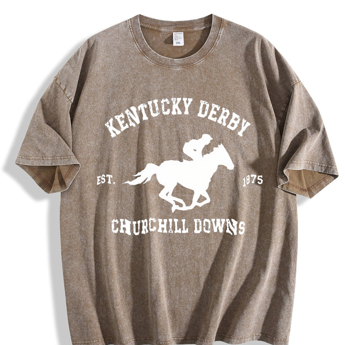 Kentucky Derby Grunge Toddler Vintage Washed T-Shirt product image 3