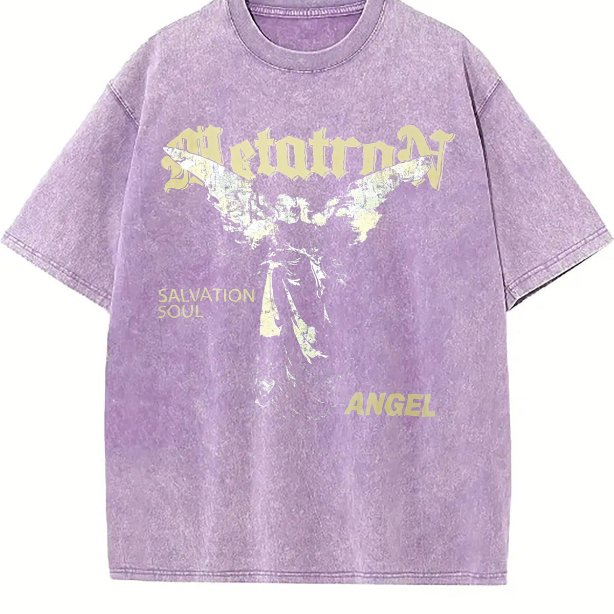 Metatron Angel Salvation Soul Grunge Vintage Washed T-Shirt product image 6