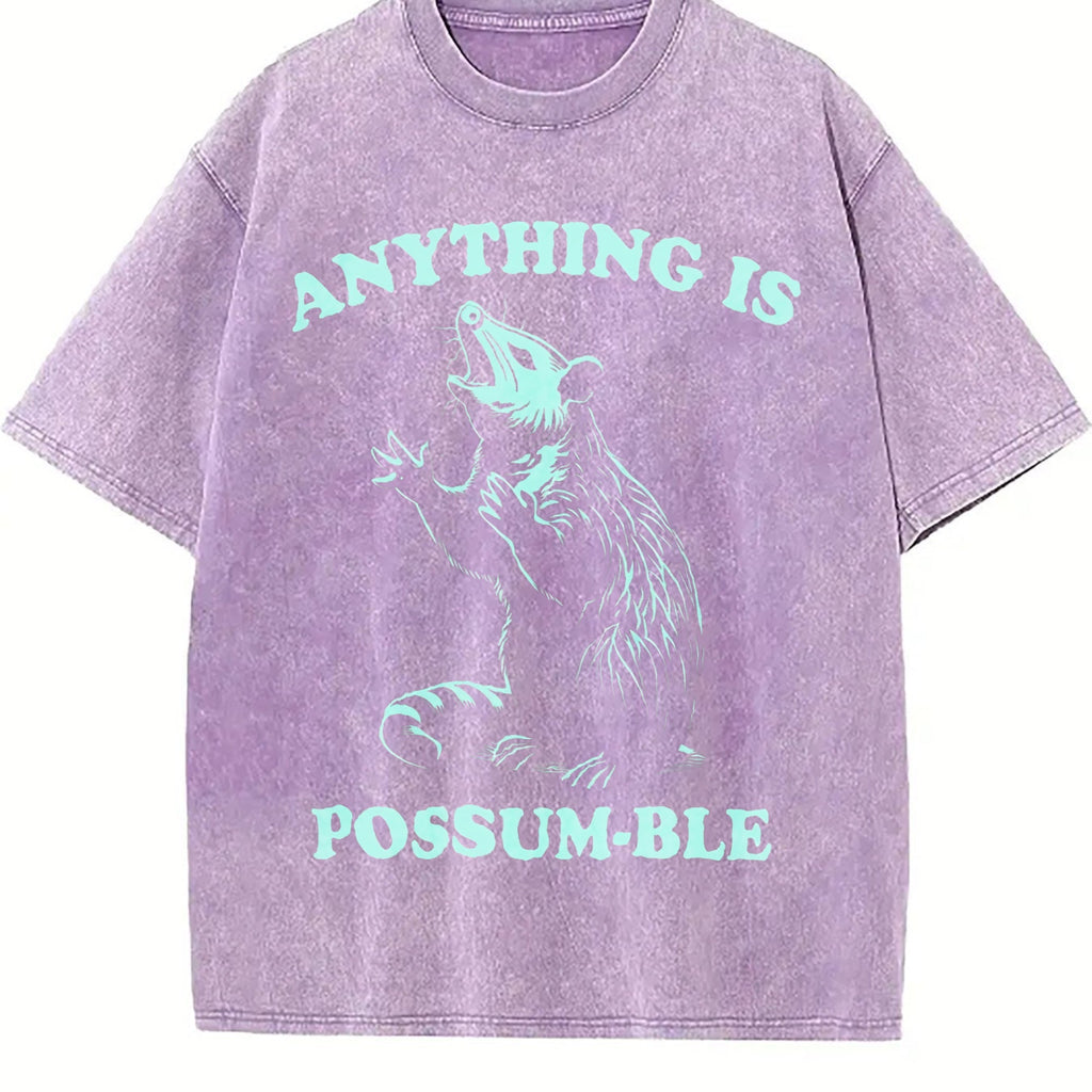 Funny Possum 90s Vintage Washed T-Shirt product image 6