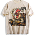 Rooster In Armchair 100 Y2K Boxy Aesthetic Vintage Washed product image 1