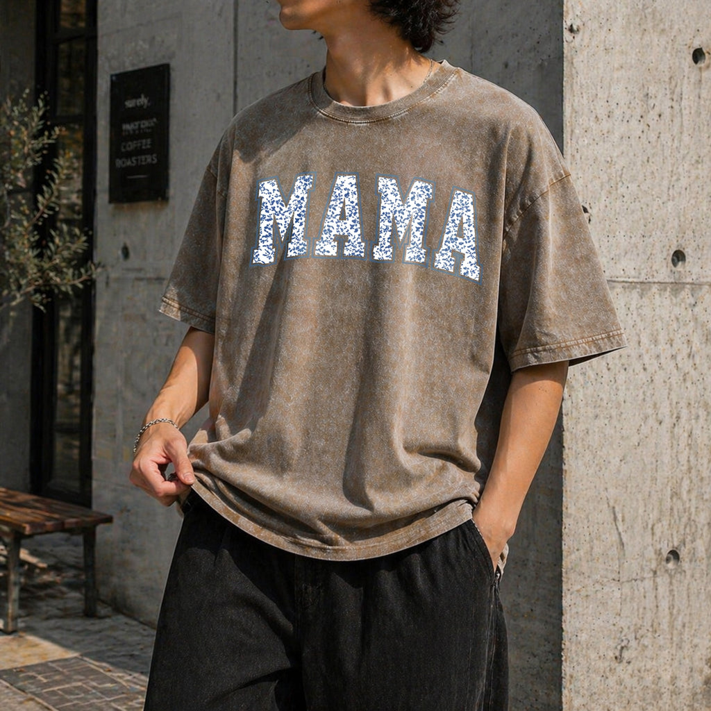 Mama With Toile Floral Vintage Washed T-Shirt product image 10