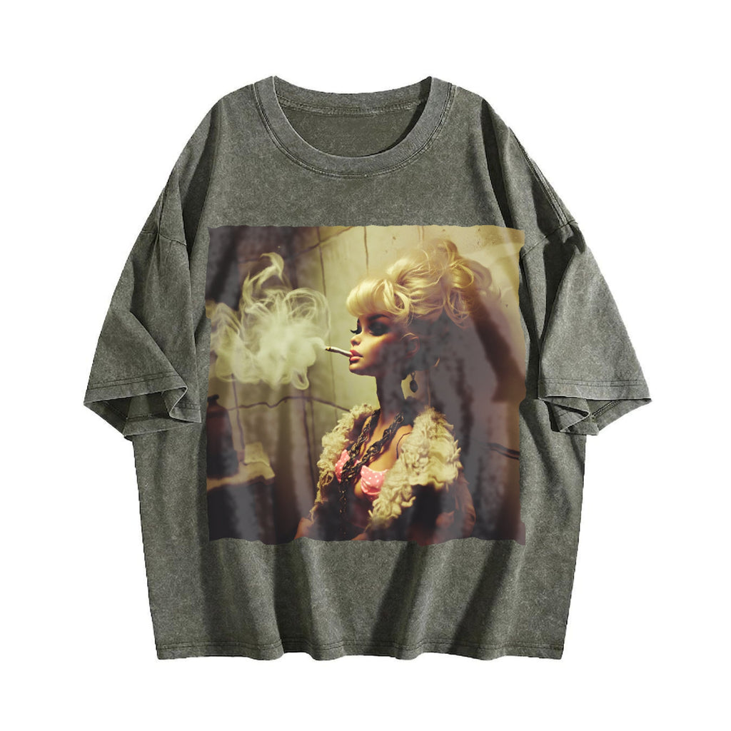 Doll Taking a Break Vintage Washed T-Shirt product image 4