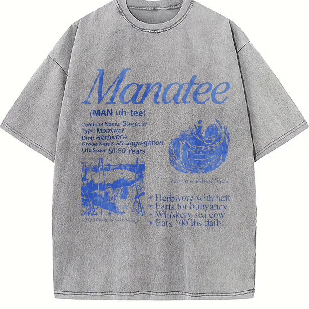 Manatee 90s Vintage Washed T-Shirt product image 5