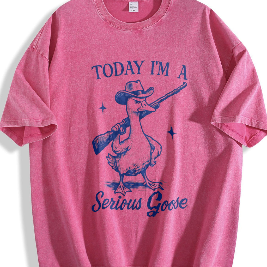 Funny Goose Today I'm A Serious Vintage Washed T-Shirt product image 7