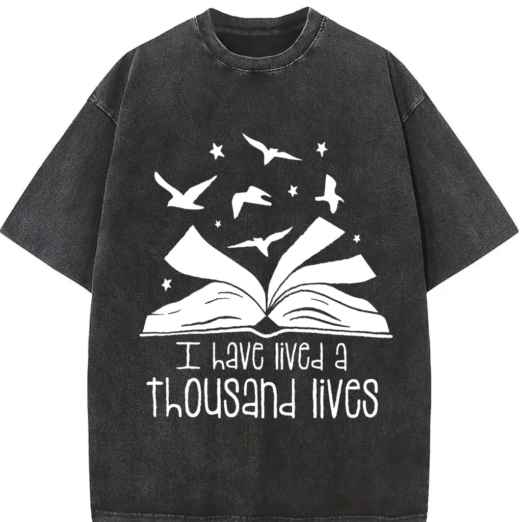 I Have Lived A Thousand Lives Vintage Washed T-Shirt product image 2