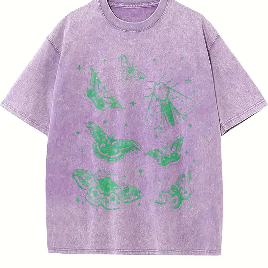 Moth Tattoo Vintage Washed T-Shirt product image 6
