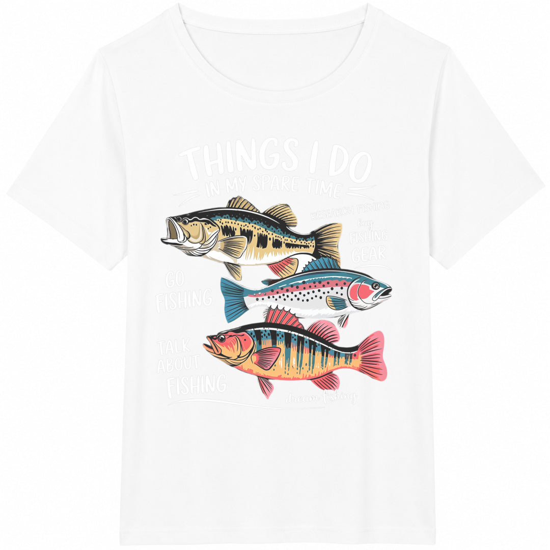 Fishing Things I Do In My Spare Time Cotton T-Shirt product image 2