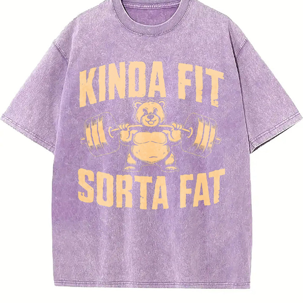 Funny Weightlifting Bear - Gym Vintage Washed T-Shirt product image 6