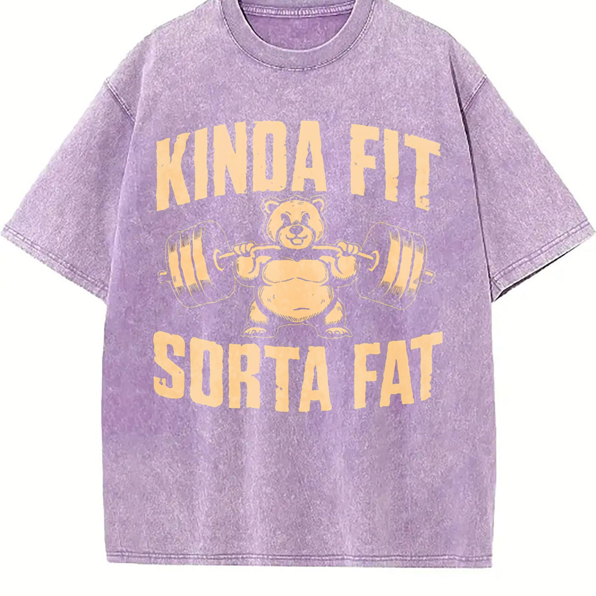 Funny Weightlifting Bear - Gym Vintage Washed T-Shirt product image 6