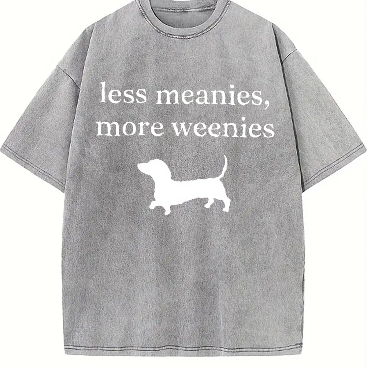 Less Meanies More Weenies Vintage Washed T-Shirt product image 5