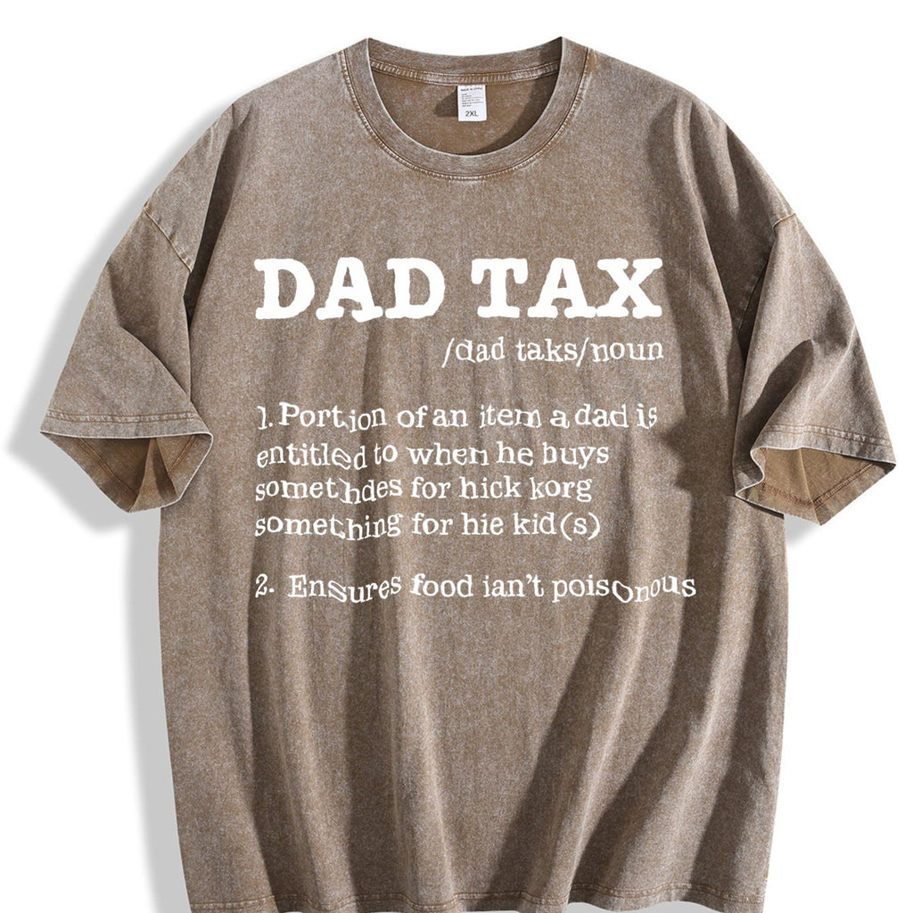 Funny Dad Tax Sarcastic Fathers Day Novelty For Vintage product image 3