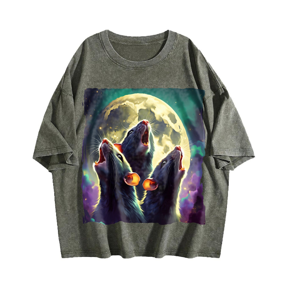 Three Rat Howling 90s Vintage Washed T-Shirt product image 4