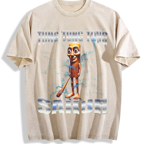 100 Tung Sahur Vintage Washed T-Shirt product image 1