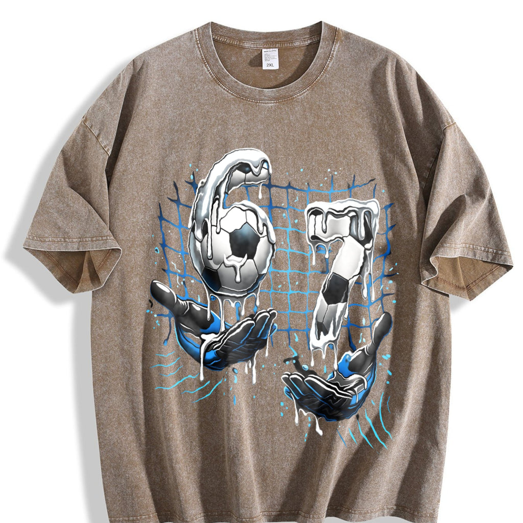 Global Soccer Fan Vintage Washed T-Shirt product image 3