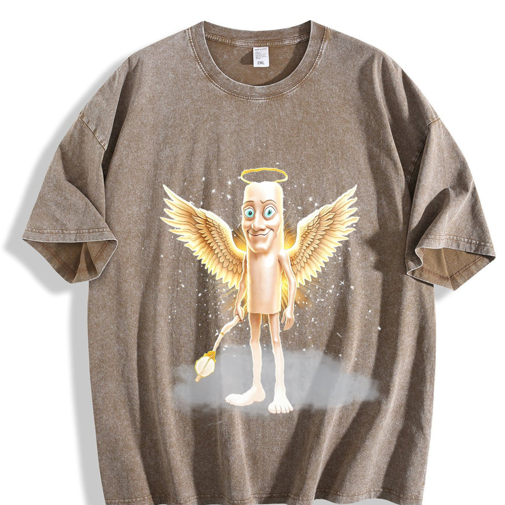 Funny Tung God Sahur Brainrot Meme Vintage Washed T-Shirt product image 3