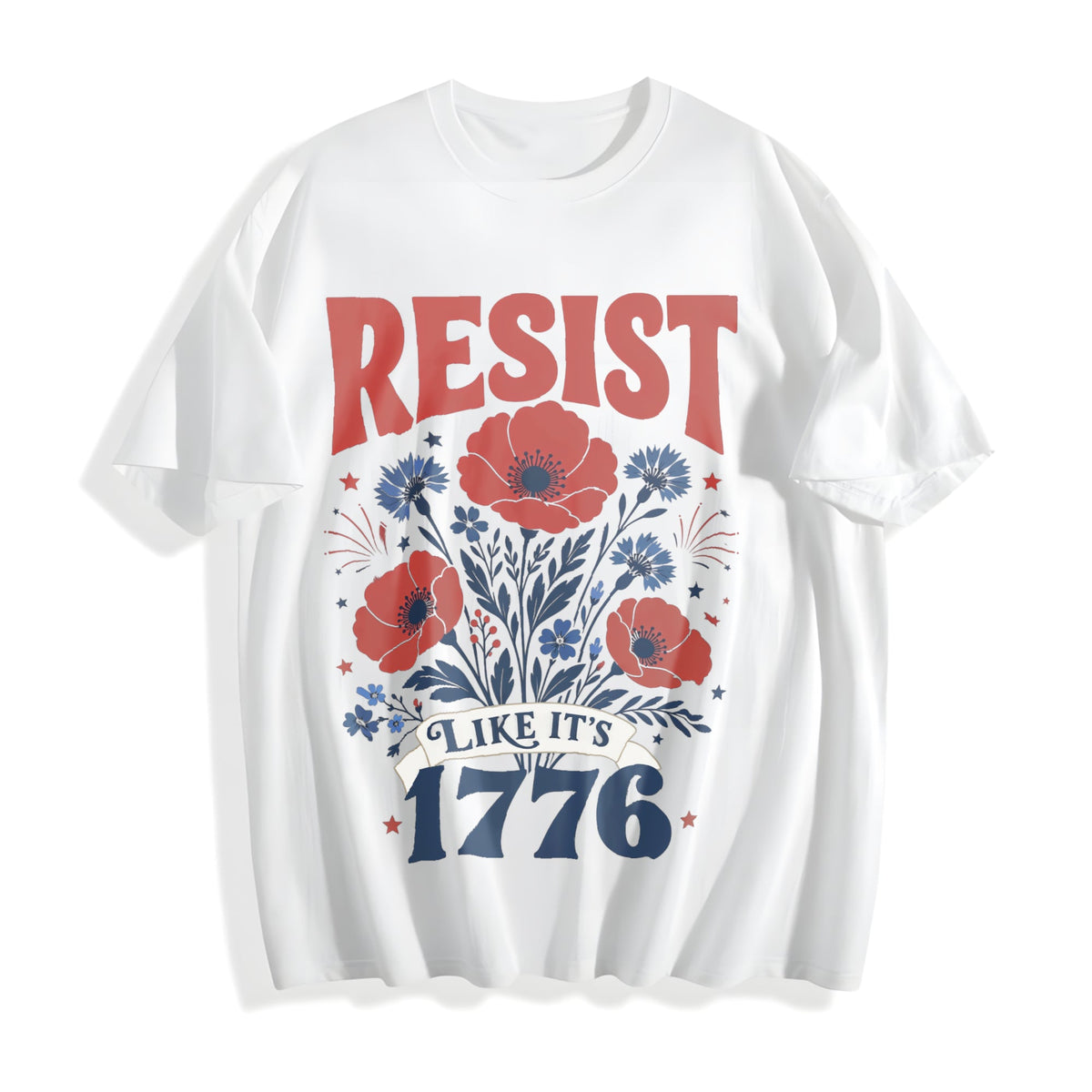 Resist Like It's 1776 : Anti Trump Cotton T-Shirt product image 2