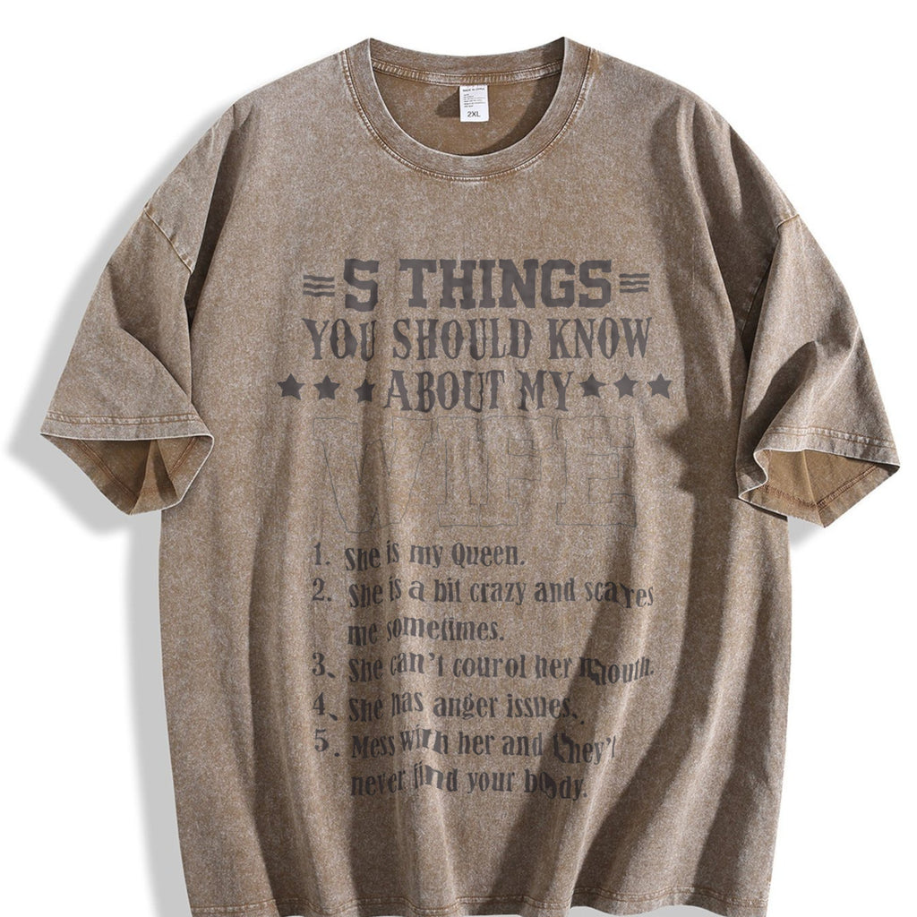 Funny Husband Vintage Washed T-Shirt product image 3