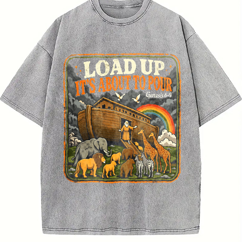 Load Up Its About To Pour Funny Noah's Ark Christian product image 5