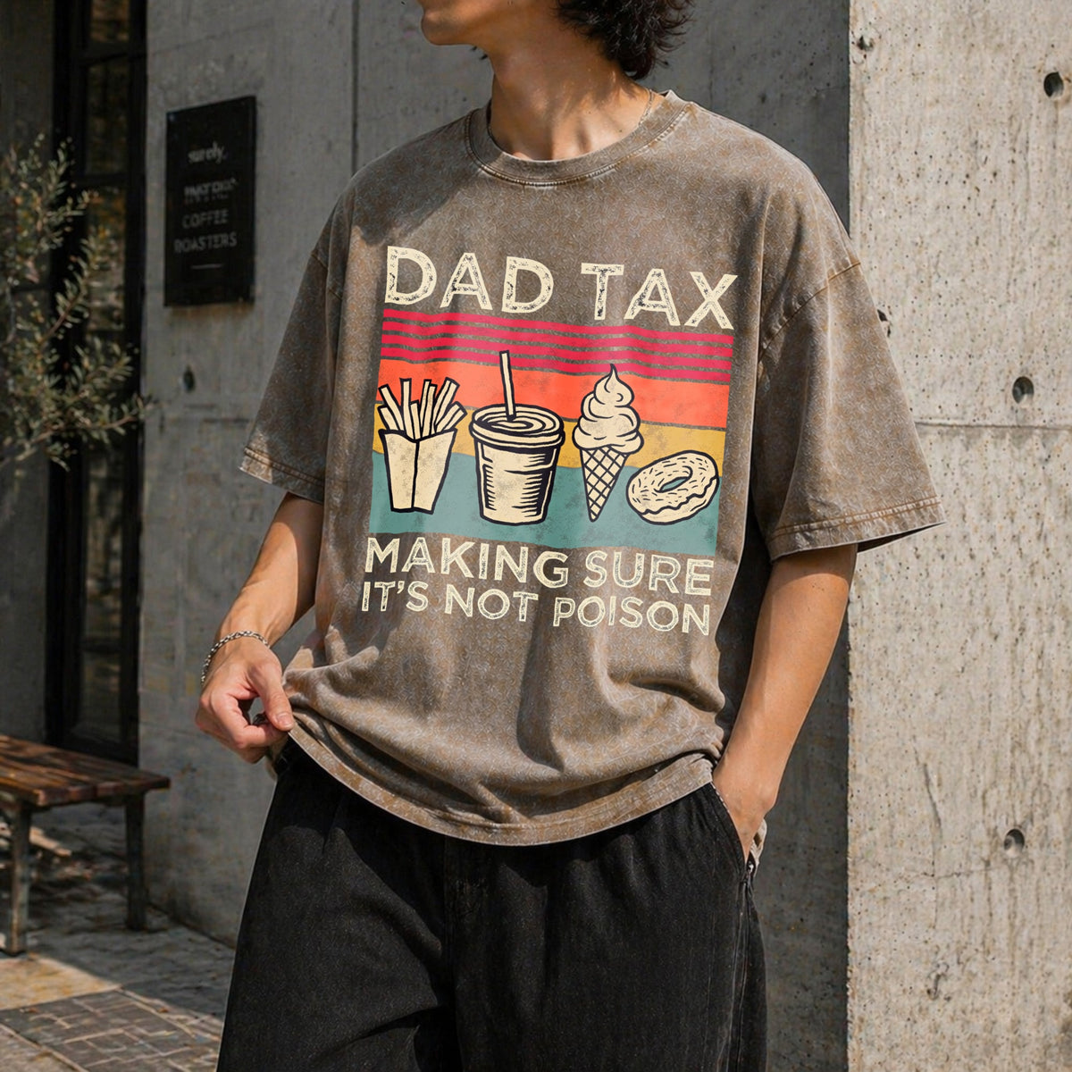 Dad Tax Vintage Washed T-Shirt product image 3