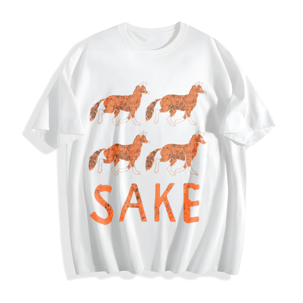 Four Fox Sake Funny Sarcastic Play On Words Text Novelty product image 2