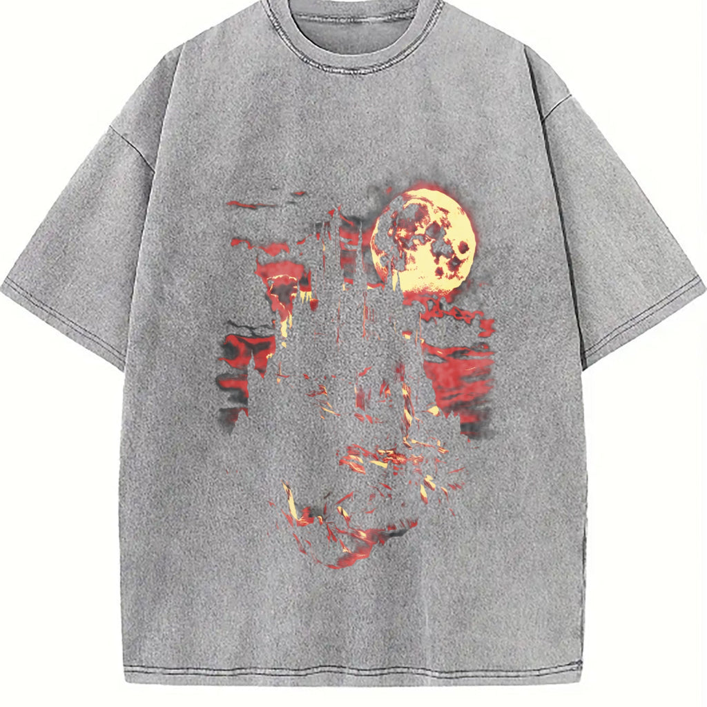 Medieval Dark Fantasy Castle Vintage Washed T-Shirt product image 5