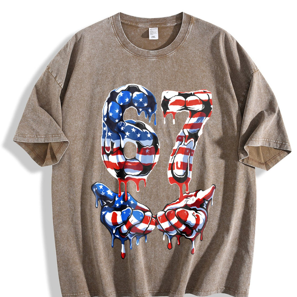 Global Soccer Fan Vintage Washed T-Shirt product image 3