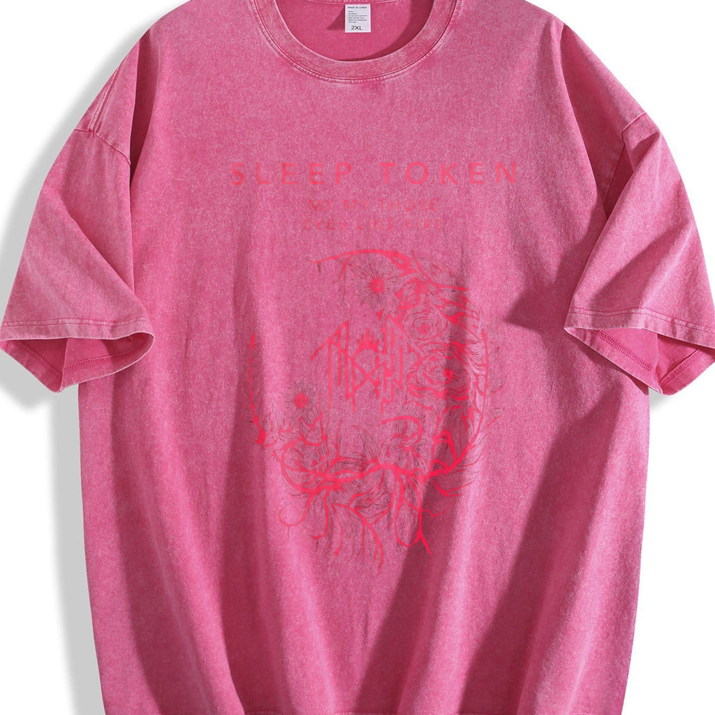 Black Sleep Token Band Vintage Washed T-Shirt product image 7