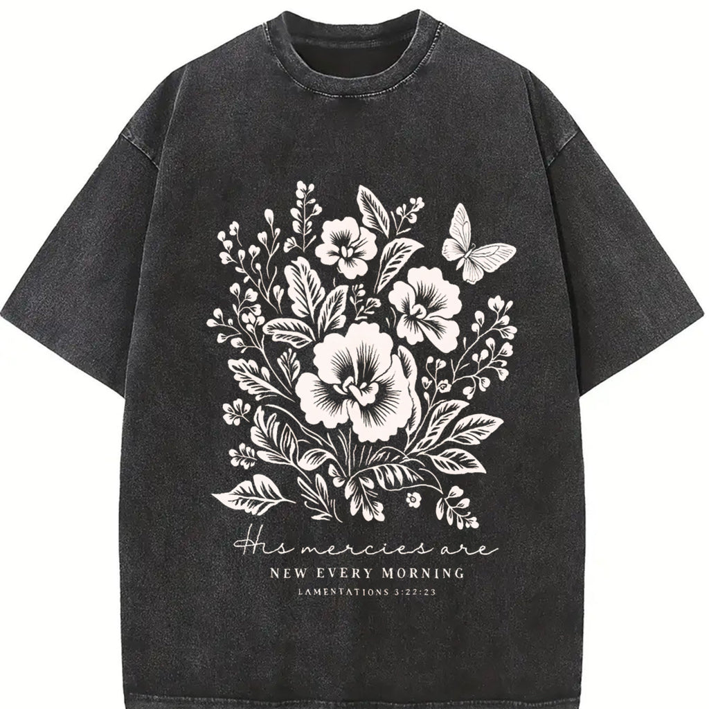 His Mercies Are New Every Morning Vintage Washed T-Shirt product image 2