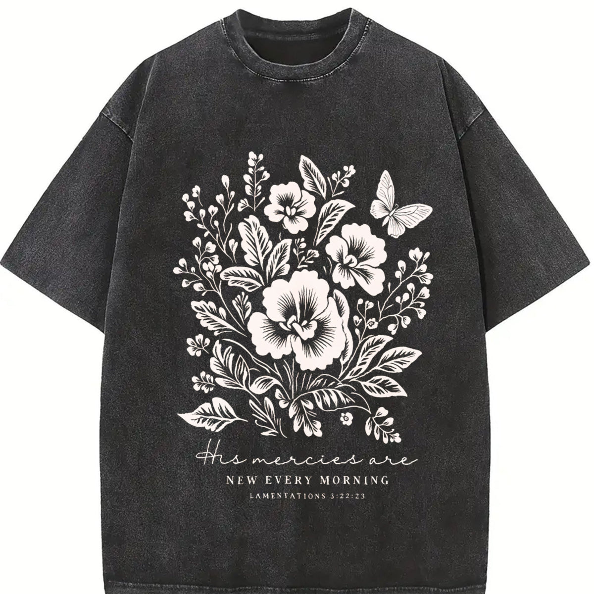 His Mercies Are New Every Morning Vintage Washed T-Shirt product image 2