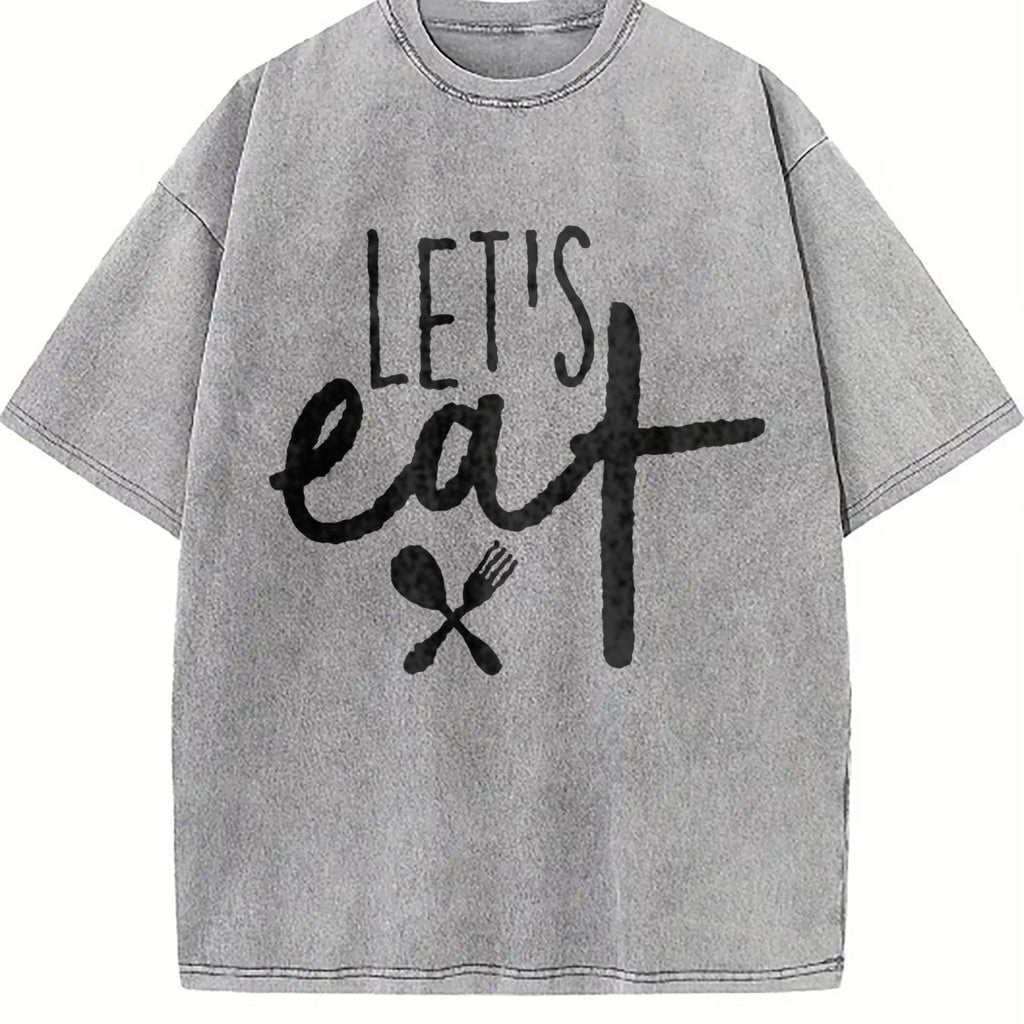 Let's Eat Funny Humor Grandma Vintage Washed T-Shirt product image 5