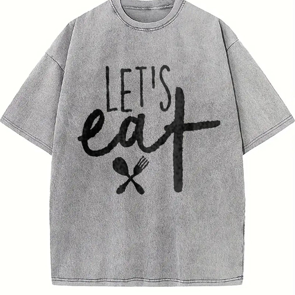 Let's Eat Funny Humor Grandma Vintage Washed T-Shirt product image 5