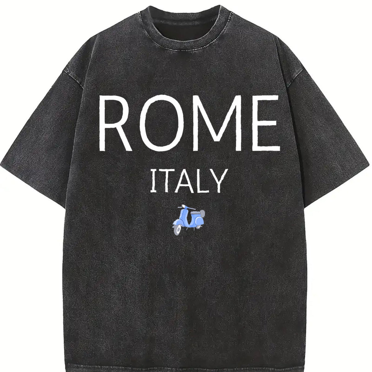 Rome Italy Vespa Vintage Washed T-Shirt product image 2