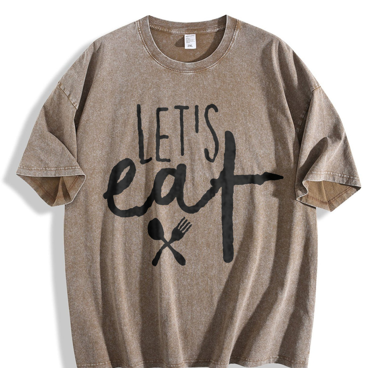 Let's Eat Funny Humor Grandma Vintage Washed T-Shirt product image 3