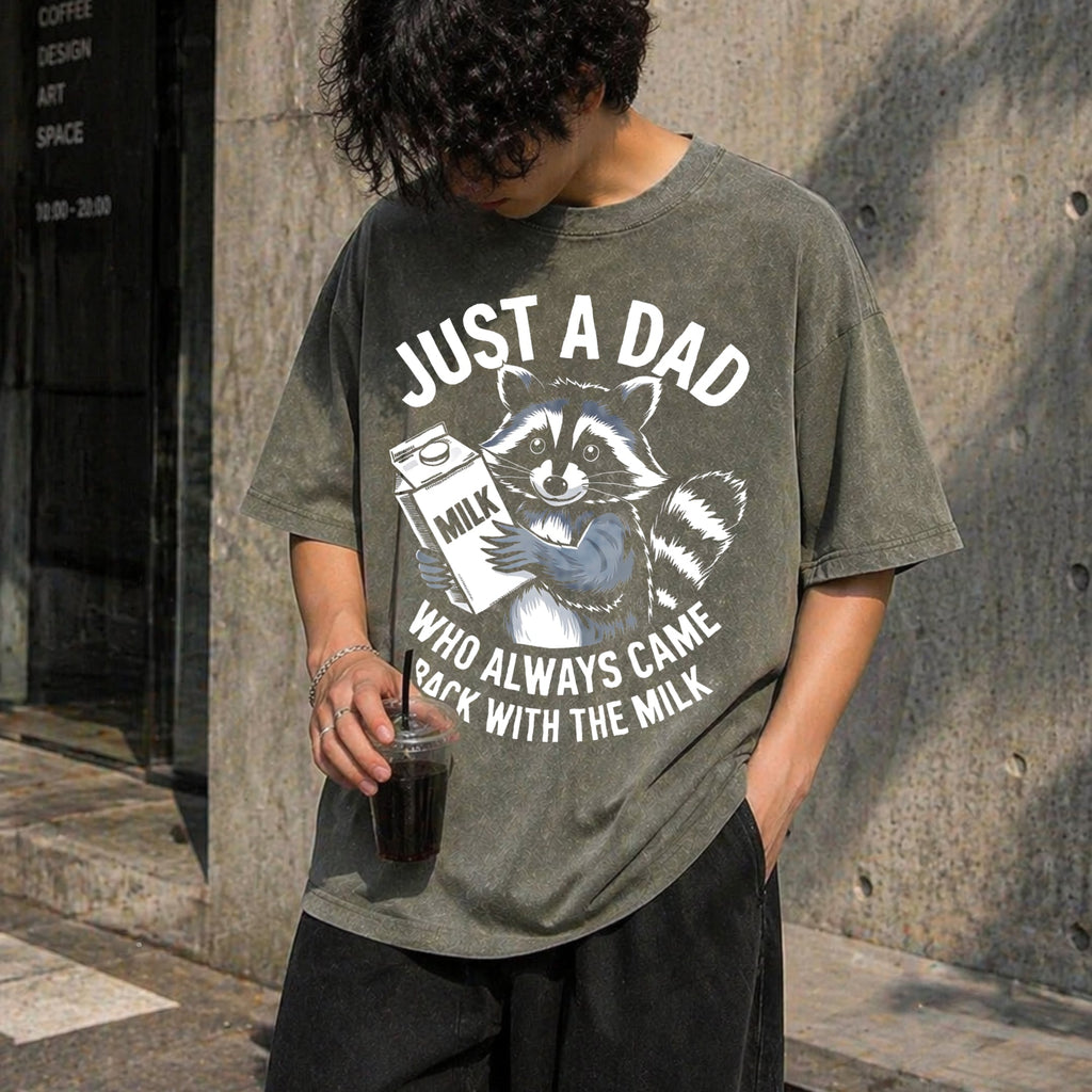 Just A Dad Who Always Came Back With The Milk Vintage product image 4