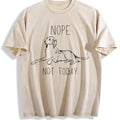 Nope Not Today Funny Dog Lover Vintage Washed T-Shirt product image 1