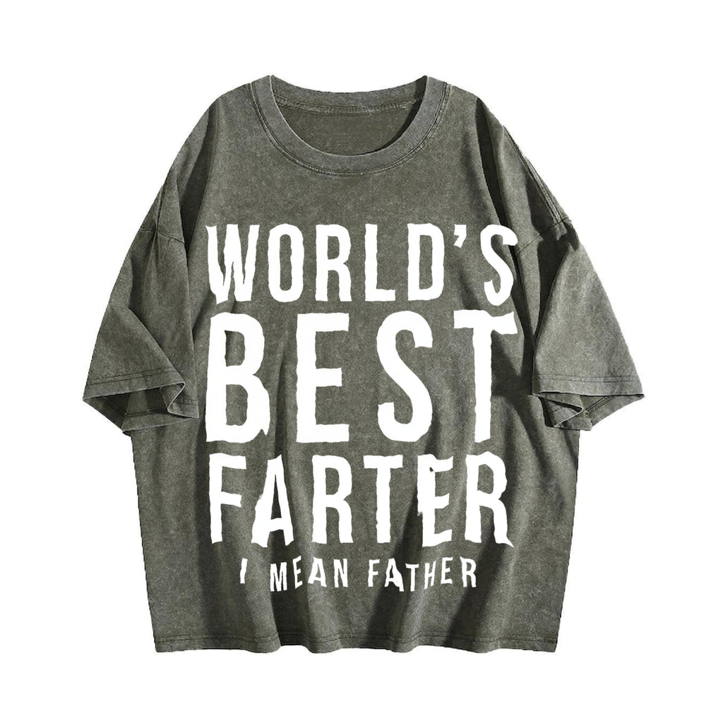 Funny Dad Vintage Washed T-Shirt product image 4
